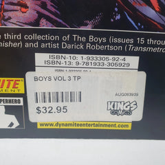 The Boys : Volume 3: Good for the Soul - by Garth Ennis - Dynamite Entertainment