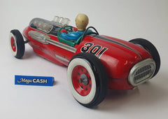 MASUDAYA Modern Toys - Vintage Japanese Tin Race Car 1950's