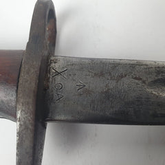 AUSTRALIAN WW2 BAYONETT 1907 44" XOA WITH SHEATH AND BELT HOLSTER