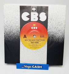 PAUL YOUNG - "Bite the Hand that Feeds" - RECORD - Vinyl 7" - RARE