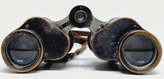 RARE Antique Genuine 1909-1915 Carl Zeiss Jena "Telefort" 12x Binoculars in Case
