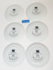 Fine Porcelain Collector - 6 x Franklin Mint Vintage Christmas plates Coca-Cola