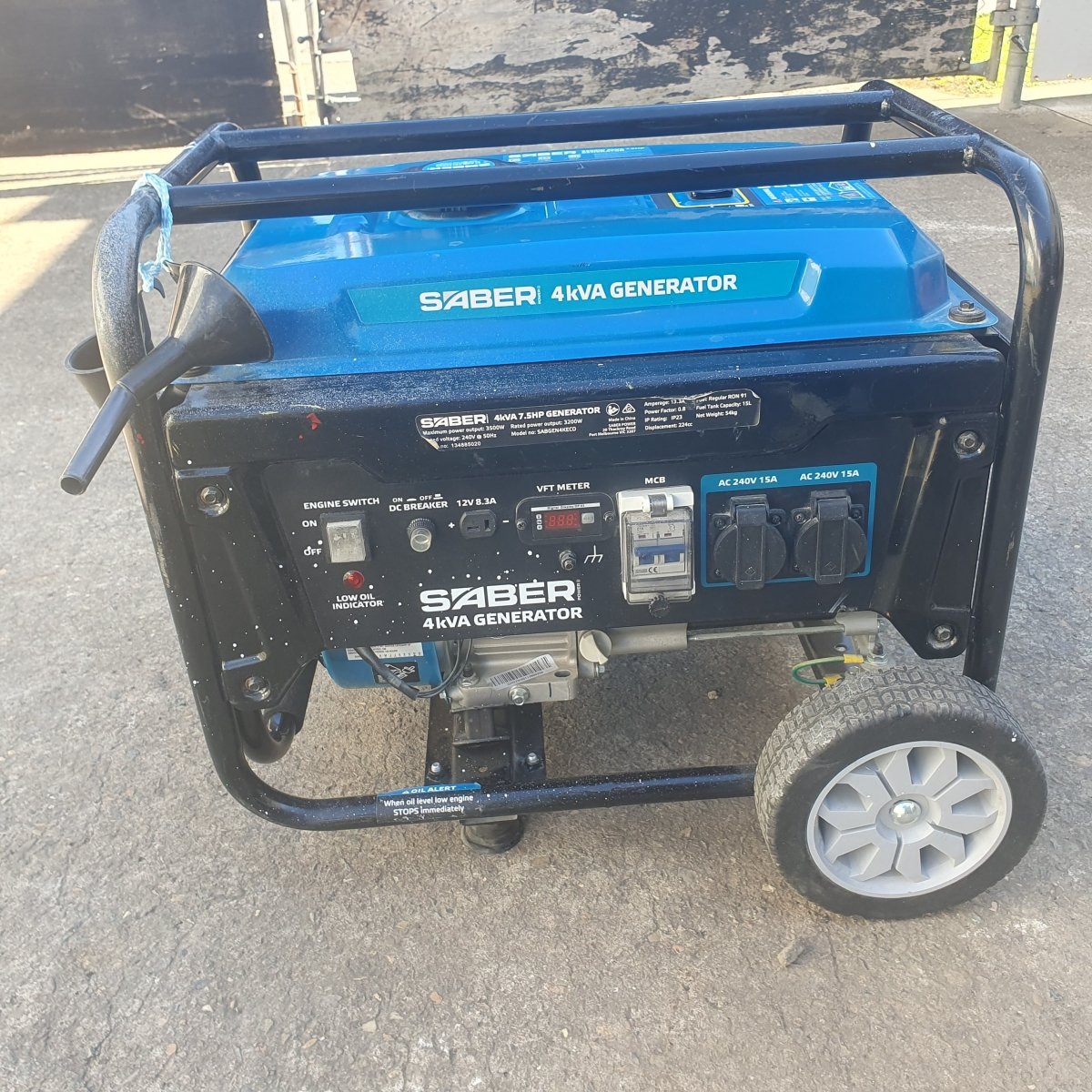 SABER - 3500W 7.5hp Petrol Generator SABGEN4KECO - Mega Cash Sydney