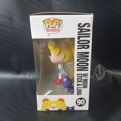 Sailor Moon with Moon - Stick & Luna - Funko POP! Animation - Sailor Moon - Figure 90 - Mega Cash Sydney