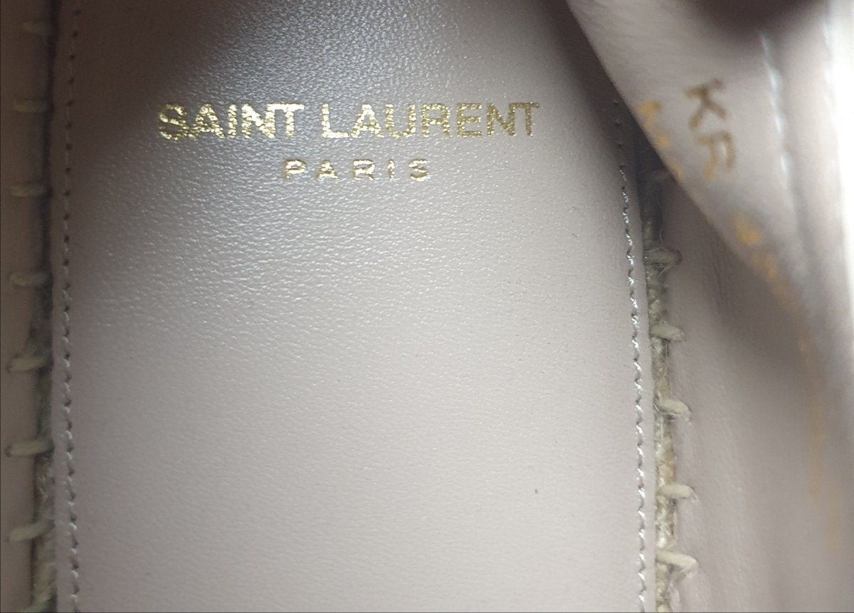 Saint Laurent - YSL - CASSANDRE espadrilles in lambskin - Slip On Shoes - KR458573 - Size 40 - Mega Cash Sydney