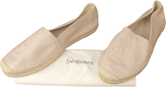 Saint Laurent - YSL - CASSANDRE espadrilles in lambskin - Slip On Shoes - KR458573 - Size 40 - Mega Cash Sydney