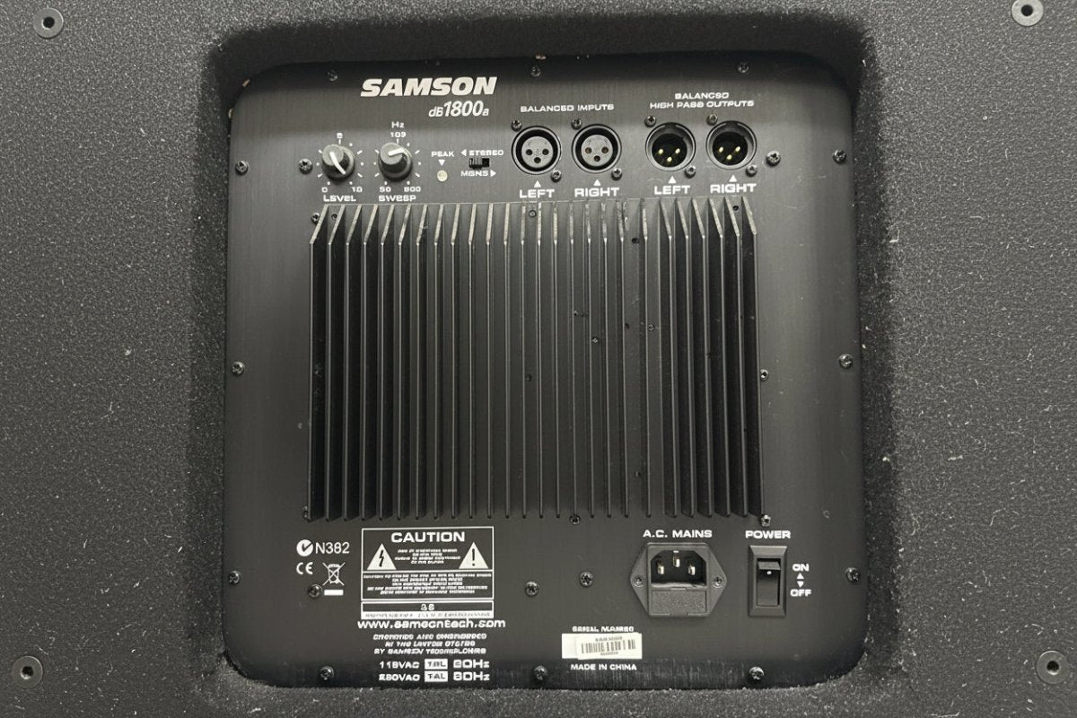 Samson dB1800a 1000W 18" Front-Firing Active Subwoofer - Mega Cash Sydney