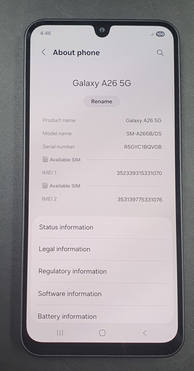 Samsung Galaxy A26 5G 128GB SM-A266B - Black - Mega Cash Sydney