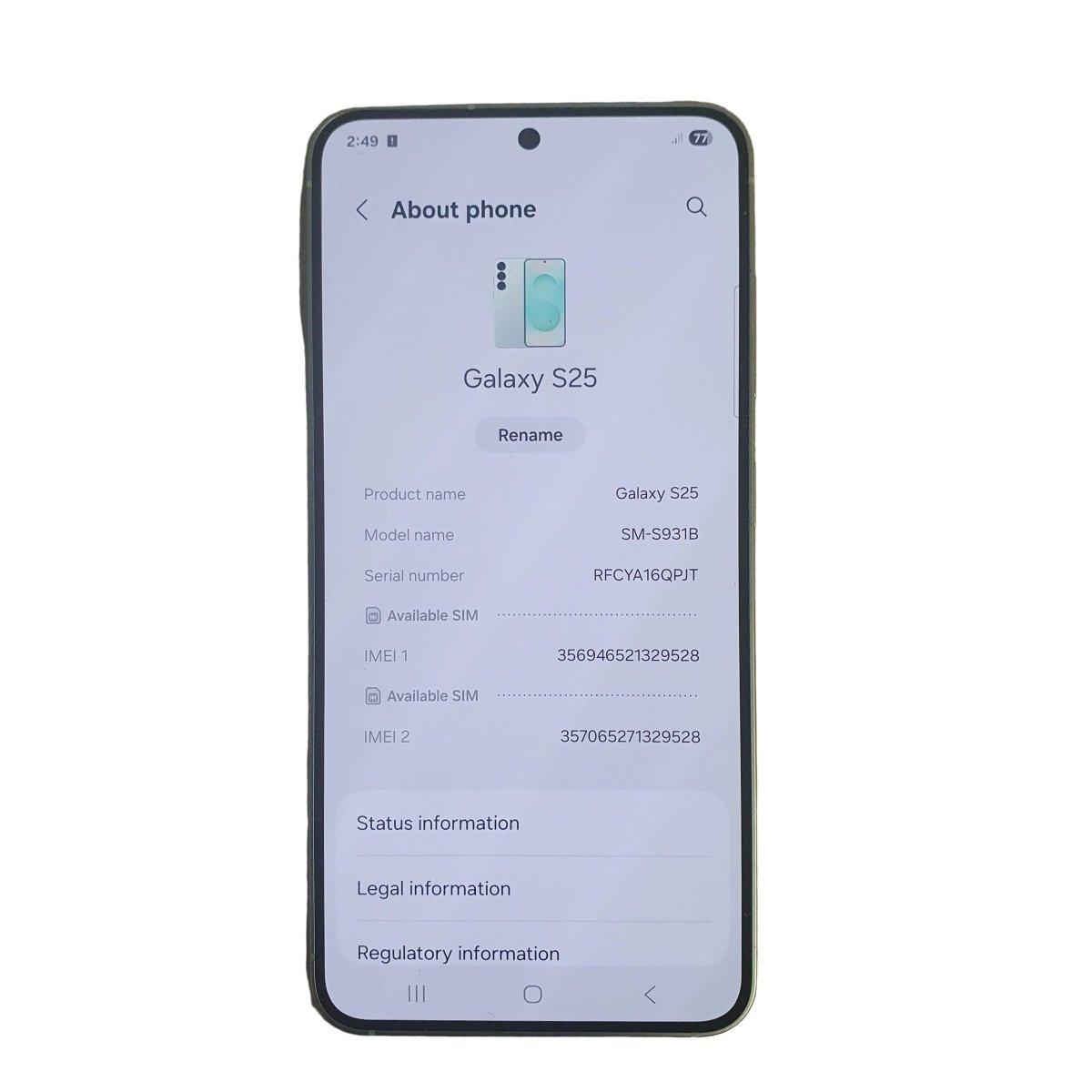 Samsung Galaxy S25 256GB - OPTUS Locked - SM - S931B - Mega Cash Sydney