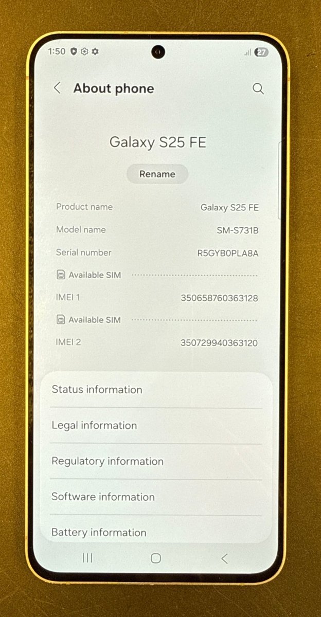 Samsung Galaxy S25 FE - 128GB - SM-S731B - Mega Cash Sydney
