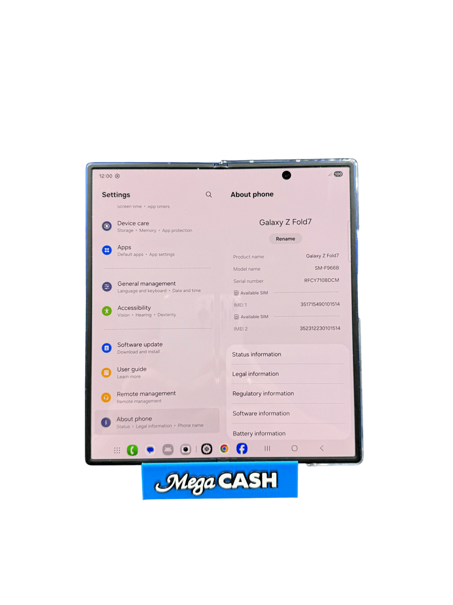 Samsung Galaxy Z Fold 7 256GB Unlocked SM - F966B - Mega Cash Sydney