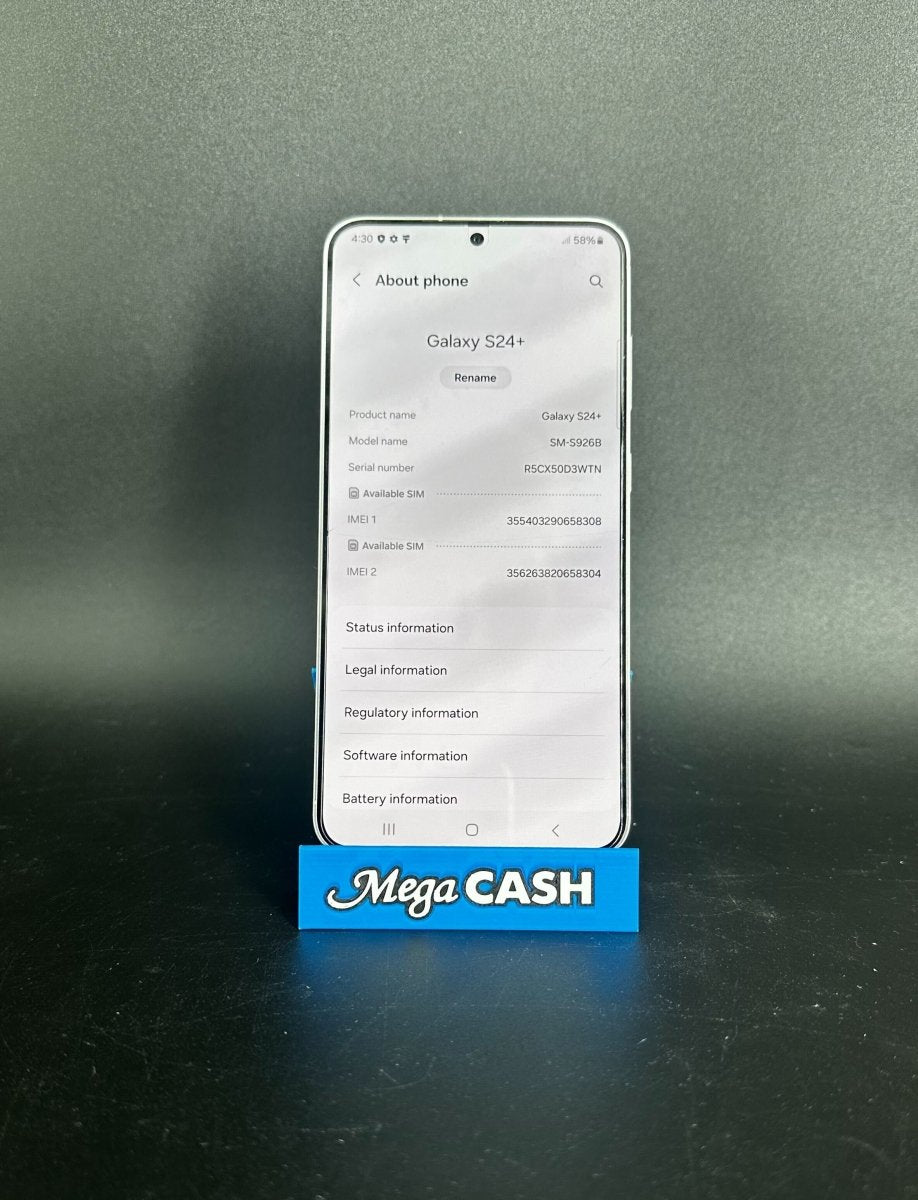 SAMSUNG S24+ 256GB MARBLE GREY SM - S926B - Mega Cash Sydney