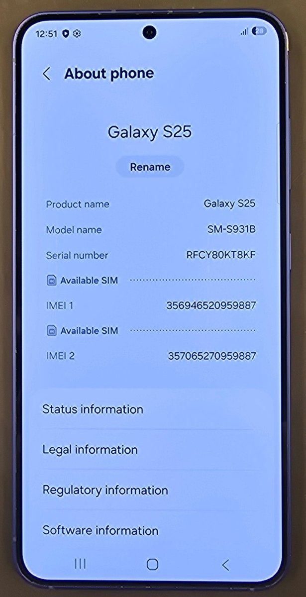 Samusung - Galaxy S25 - 256GB - SM-921B - Mega Cash Sydney