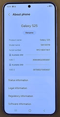 Samusung - Galaxy S25 - 256GB - SM-921B - Mega Cash Sydney