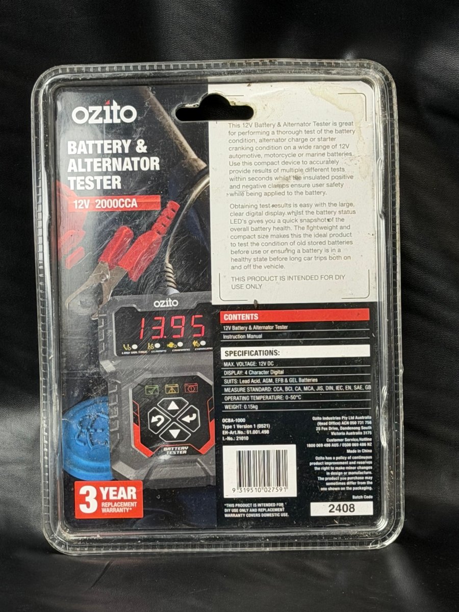 *SEALED* Ozito Battery Tester OCBA - 1000 - Mega Cash Sydney