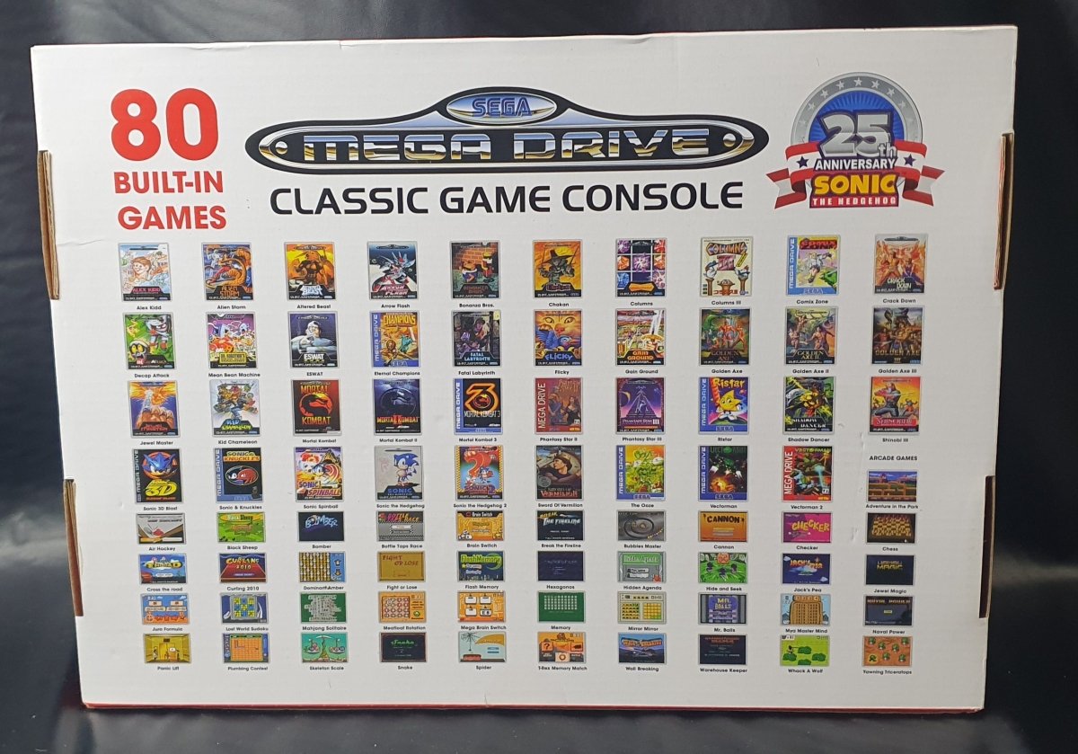 Sega Genesis Mega Drive Retro Video Game Console with 80 Classic Games - FB8280B - Mega Cash Sydney