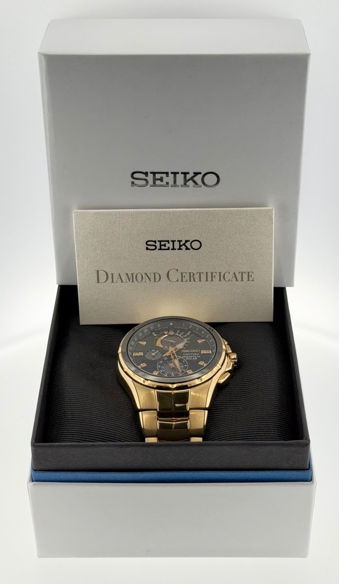Seiko Coutura Chronograph Perpetual Watch 42mm - Mega Cash Sydney