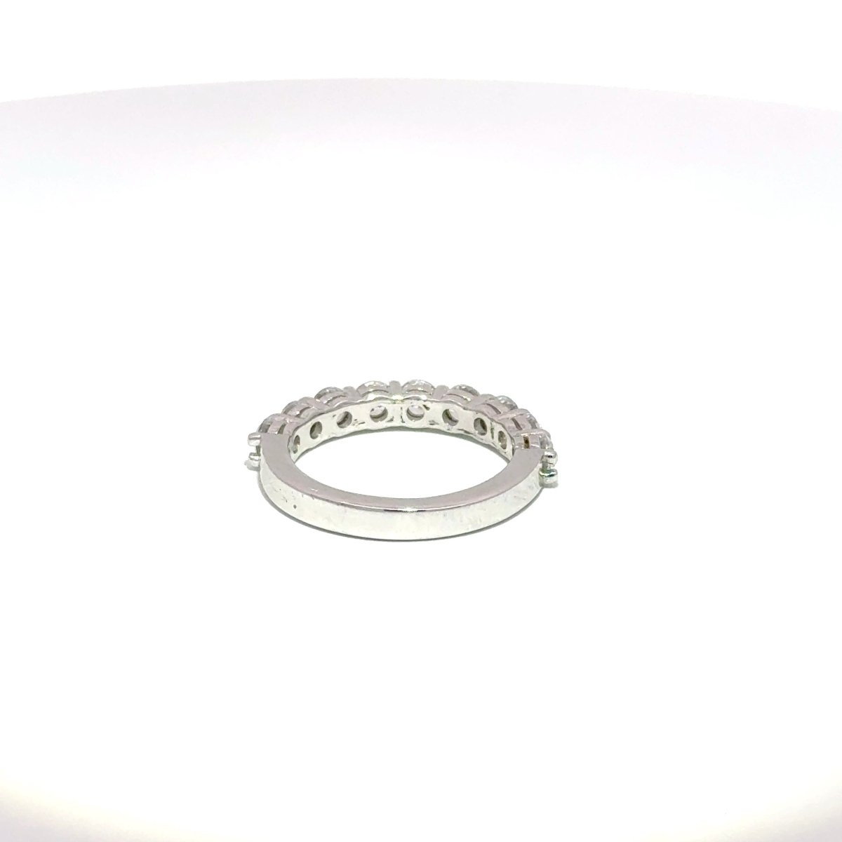 Silver Round Cubic Zirconia Half-Eternity Ring - Mega Cash Sydney
