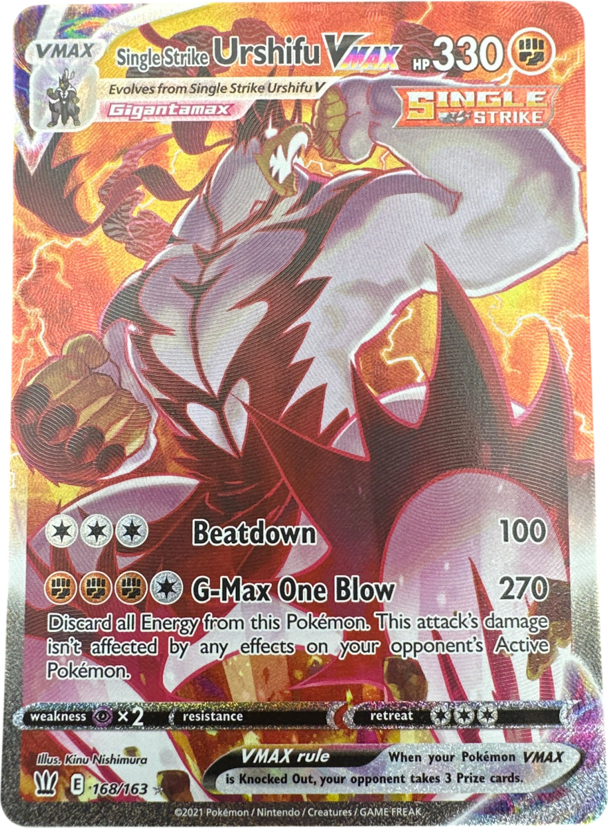 SINGLE STRIKE URSHIFU VMAX BATTLE STYLES 168/163 - Mega Cash Sydney