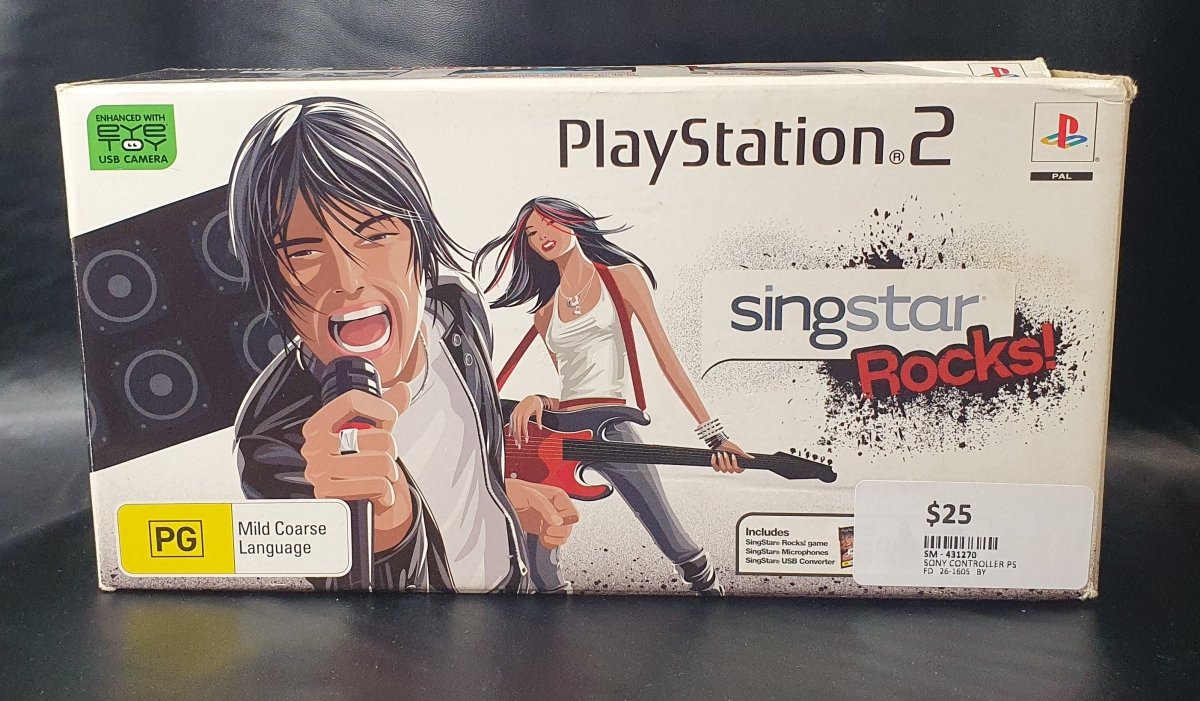 Singstar Rocks! - Playstation 2 (PS2) - Game not included - Mega Cash Sydney