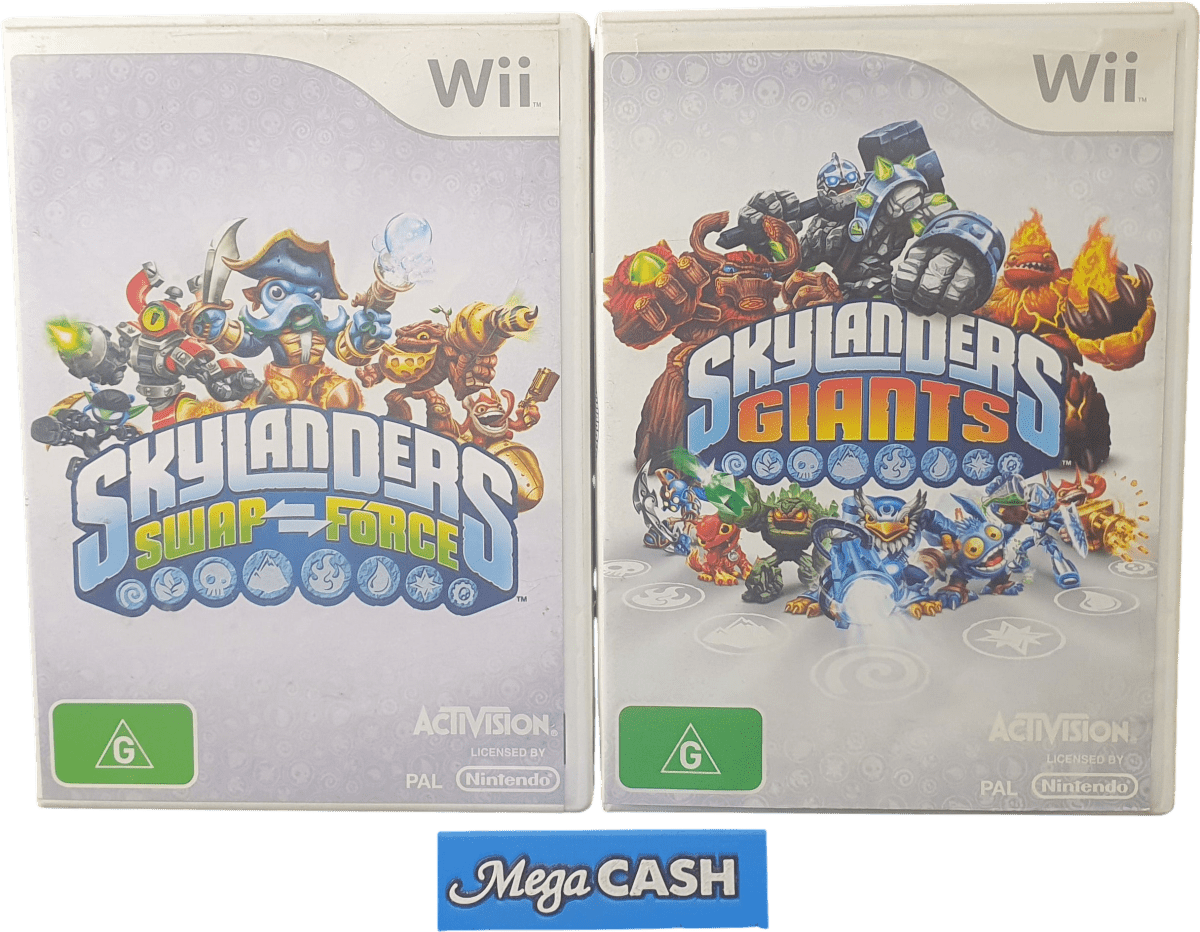 Skylanders Giants & Swap Force - Nintendo Wii PAL - Mega Cash Sydney