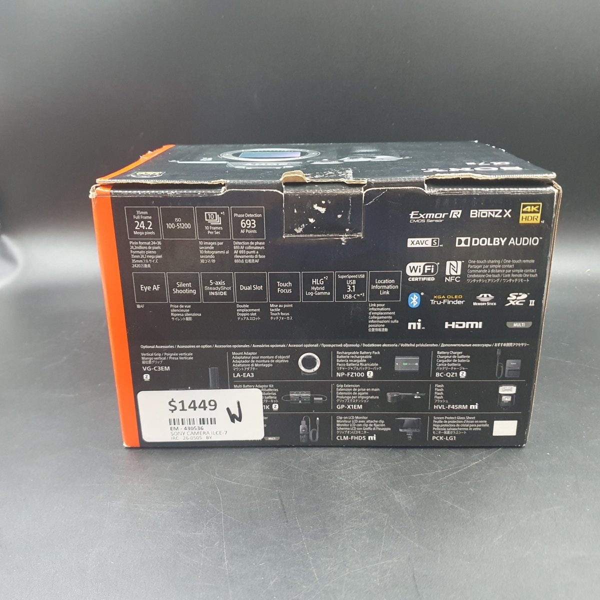 Sony A7 III Compact System Camera (Body Only) - ILCE 7M3 - Mega Cash Sydney