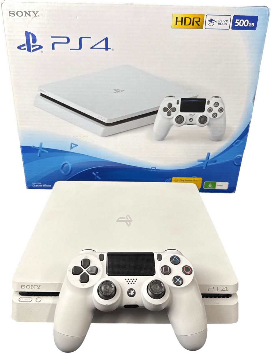 Sony - White Playstation 4 Slim - 500GB - CUH-2202A - SS-13.52 - Mega Cash Sydney