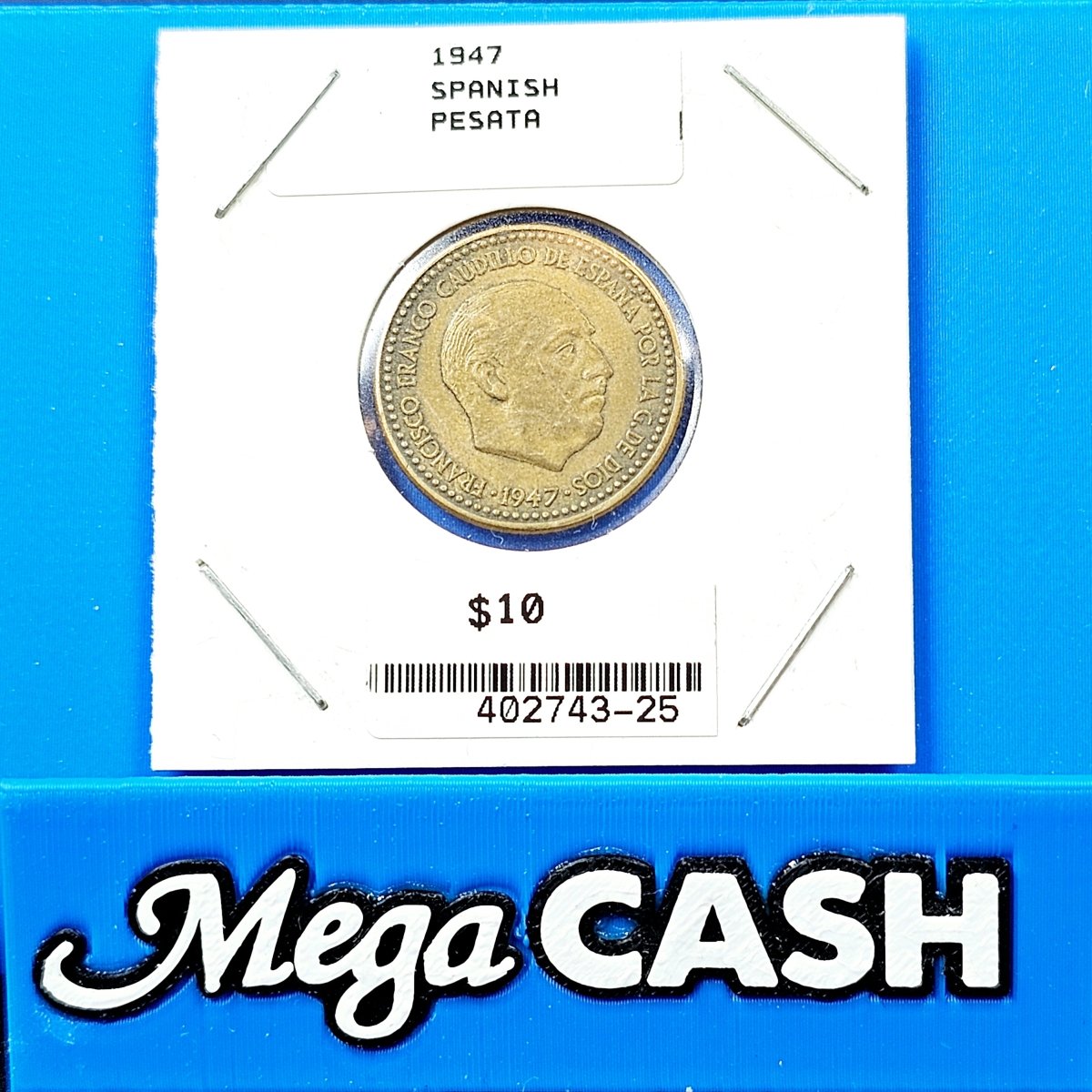 Spanish 1947 One Una Pesata - Mega Cash Sydney