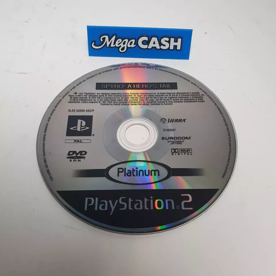 Spyro: A Hero's Tail - Platinum Disc Version - PS2 (Playstation 2) Game - Mega Cash Sydney
