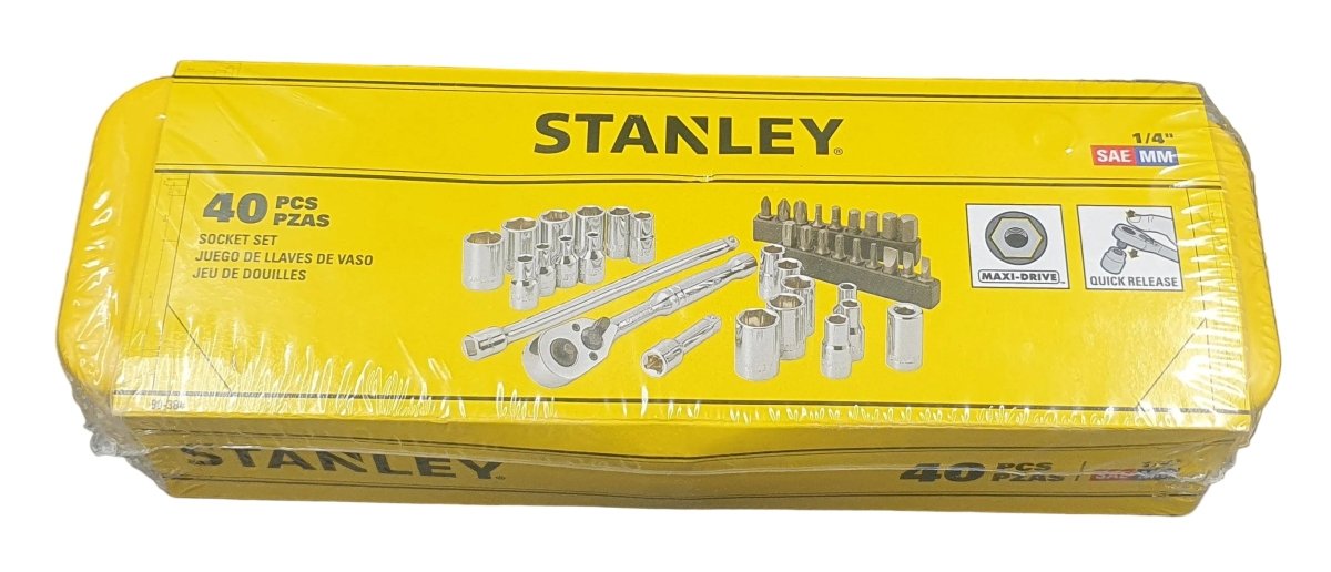 Stanley 1/4" Drive Socket Set - 40 Piece - Mega Cash Sydney
