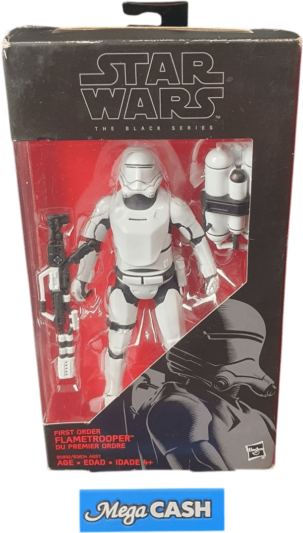 Star Wars - The Black Series - First Order Flametrooper Du Premier Ordre - B5892/B3834 - 16 - Mega Cash Sydney