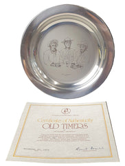 STOKES AUSTRALIASIA PLATE - ANTIQUE RUSSELL DRYSDALE THE HALLMARKED STERLING SILVER PLATE WITH CERTIFICATE - 193 grams - Mega Cash Sydney