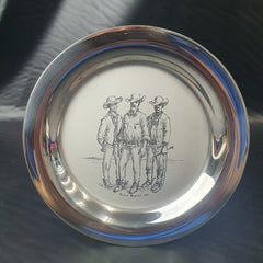 STOKES AUSTRALIASIA PLATE - ANTIQUE RUSSELL DRYSDALE THE HALLMARKED STERLING SILVER PLATE WITH CERTIFICATE - 218 grams - Mega Cash Sydney