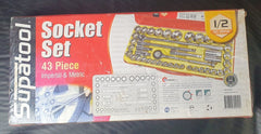 SUPATOOL - 43 Piece Socket Set - Imperial & Metric - 5524 - Mega Cash Sydney