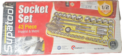 SUPATOOL - 43 Piece Socket Set - Imperial & Metric - 5524 - Mega Cash Sydney