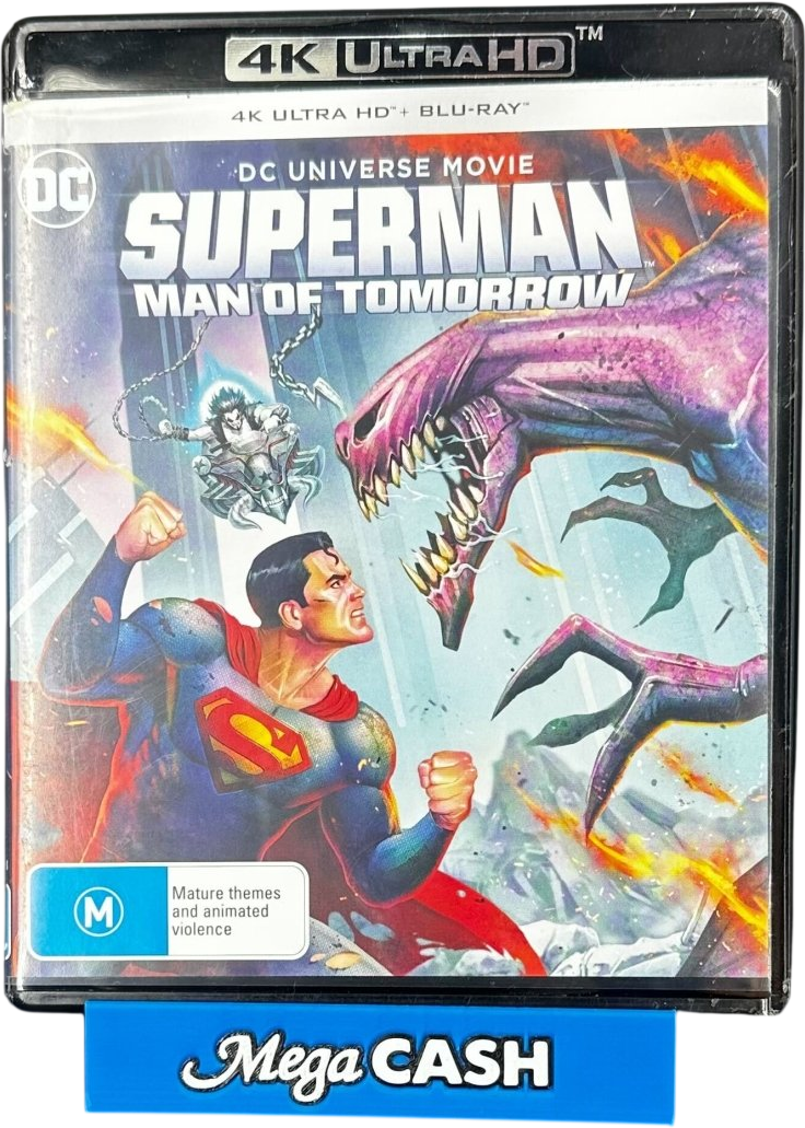 SUPERMAN MAN OF TOMORROW 4K ULTRA HD BLU RAY DVD - Mega Cash Sydney