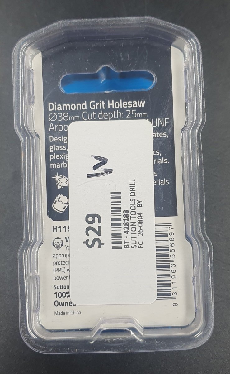 Sutton Tools 38mm Diamond Grit Holesaw - Mega Cash Sydney