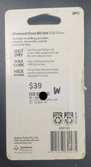 Sutton Tools 6, 8, 10mm Diamond Core 3pc Set - Mega Cash Sydney