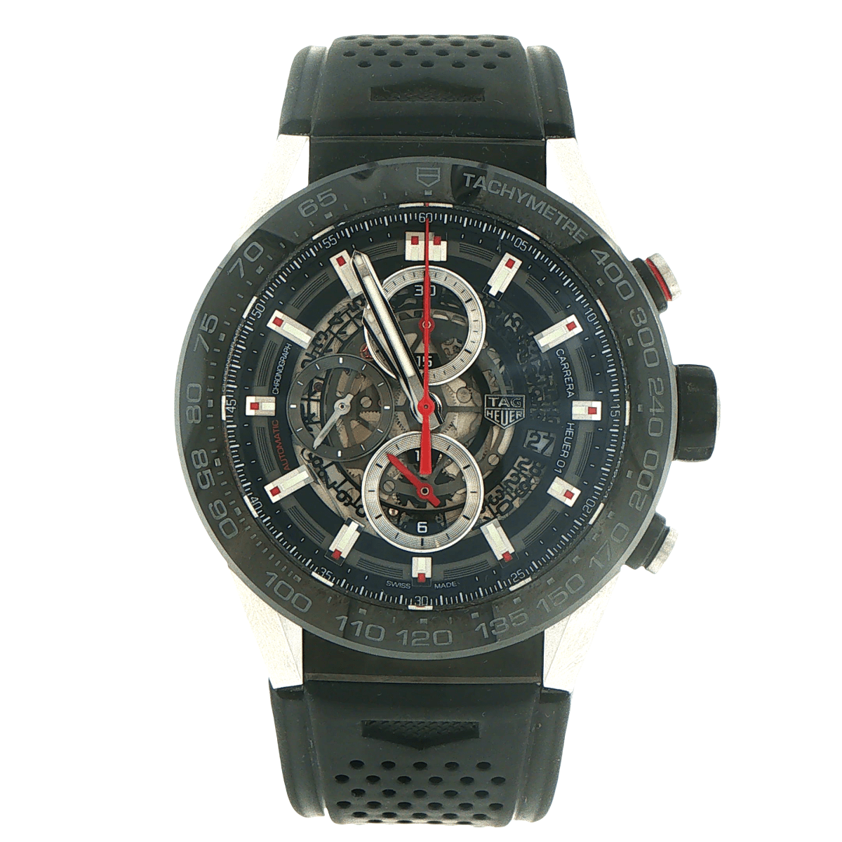TAG Heuer Carrera Automatic 45 mm Steel coated with PVD Men's Watch - Mega Cash Sydney