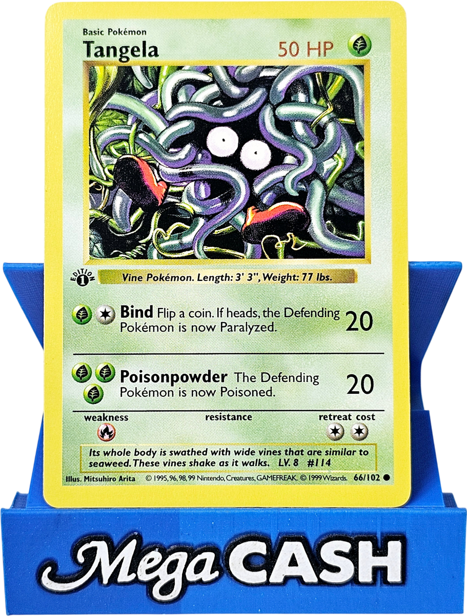 Tangela 66/102 First 1st Edition Shadowless Base Set 1999 NM - Mega Cash Sydney