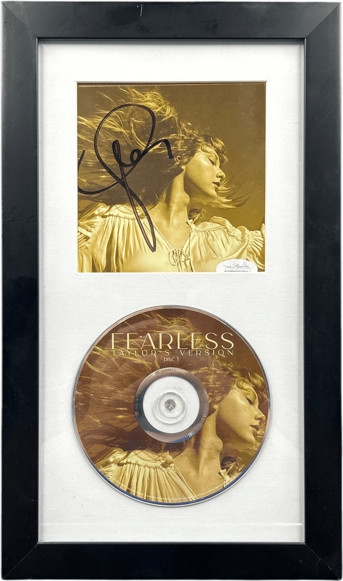Taylor Swift Signed Fearless - Framed CD - JSA COA - Mega Cash Sydney
