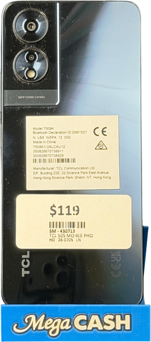 TCL 505 MOBILE PHONE 128GB T509K - Mega Cash Sydney