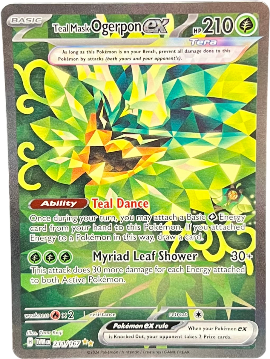 Teal Mask Ogerpon EX Special Illustration Rare - Twilight Masquerade - Mega Cash Sydney