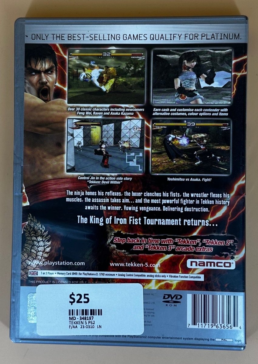 Tekken 5 PlayStation 2/PS2 - Mega Cash Sydney