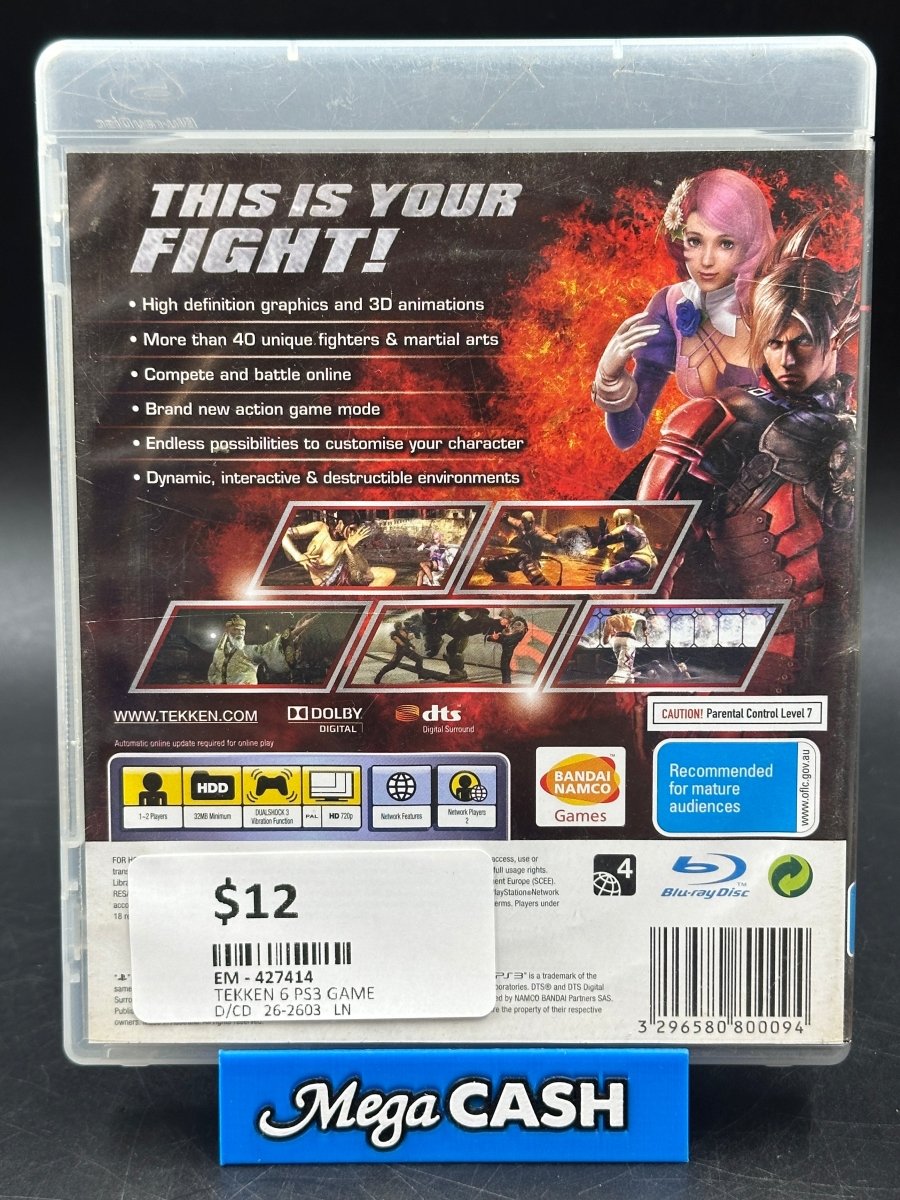 Tekken 6 - PlayStation 3/PS3 Game - Mega Cash Sydney