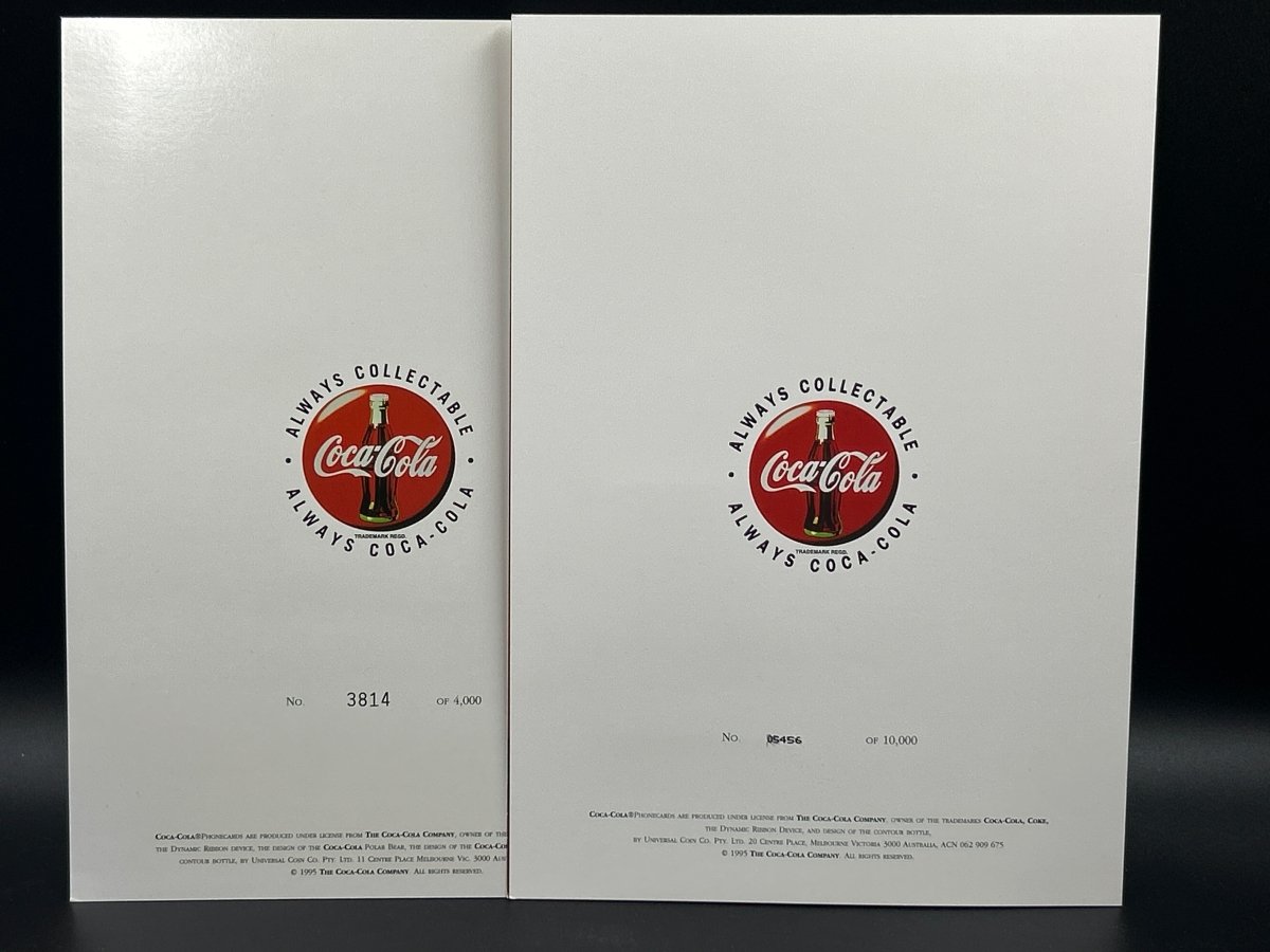 Telecom Coca - Cola Limited $5 Phonecard Pair - Mega Cash Sydney