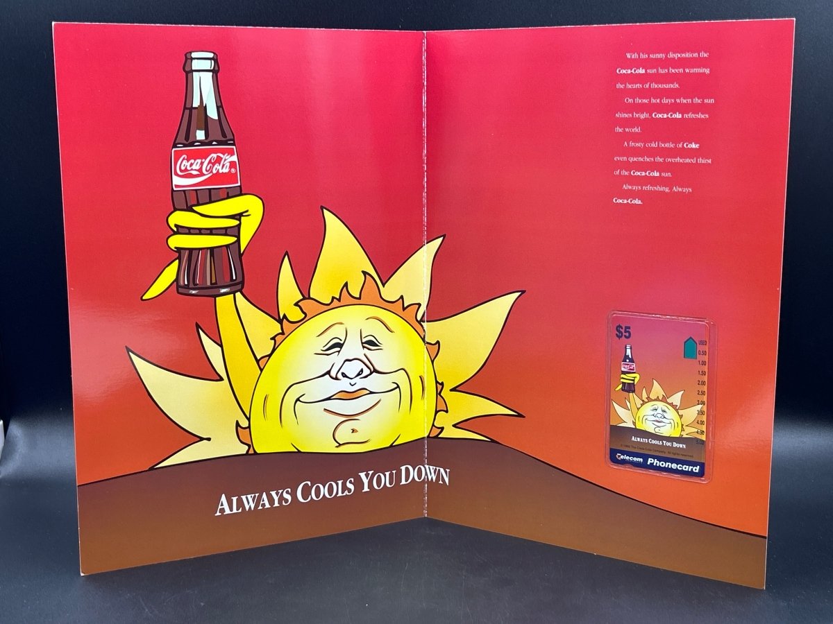 Telecom Coca - Cola Limited $5 Phonecard Pair - Mega Cash Sydney