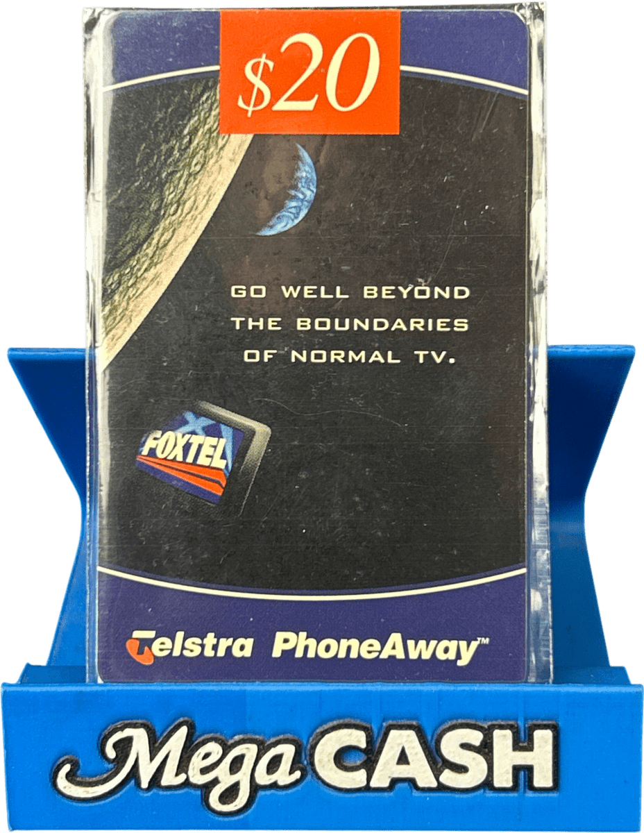 Telstra $20 Foxtel Phonecard Sealed - Mega Cash Sydney