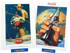 Telstra Coca - Cola “Norman Rockwell Paintings” $5 Phonecards Pair - Mega Cash Sydney