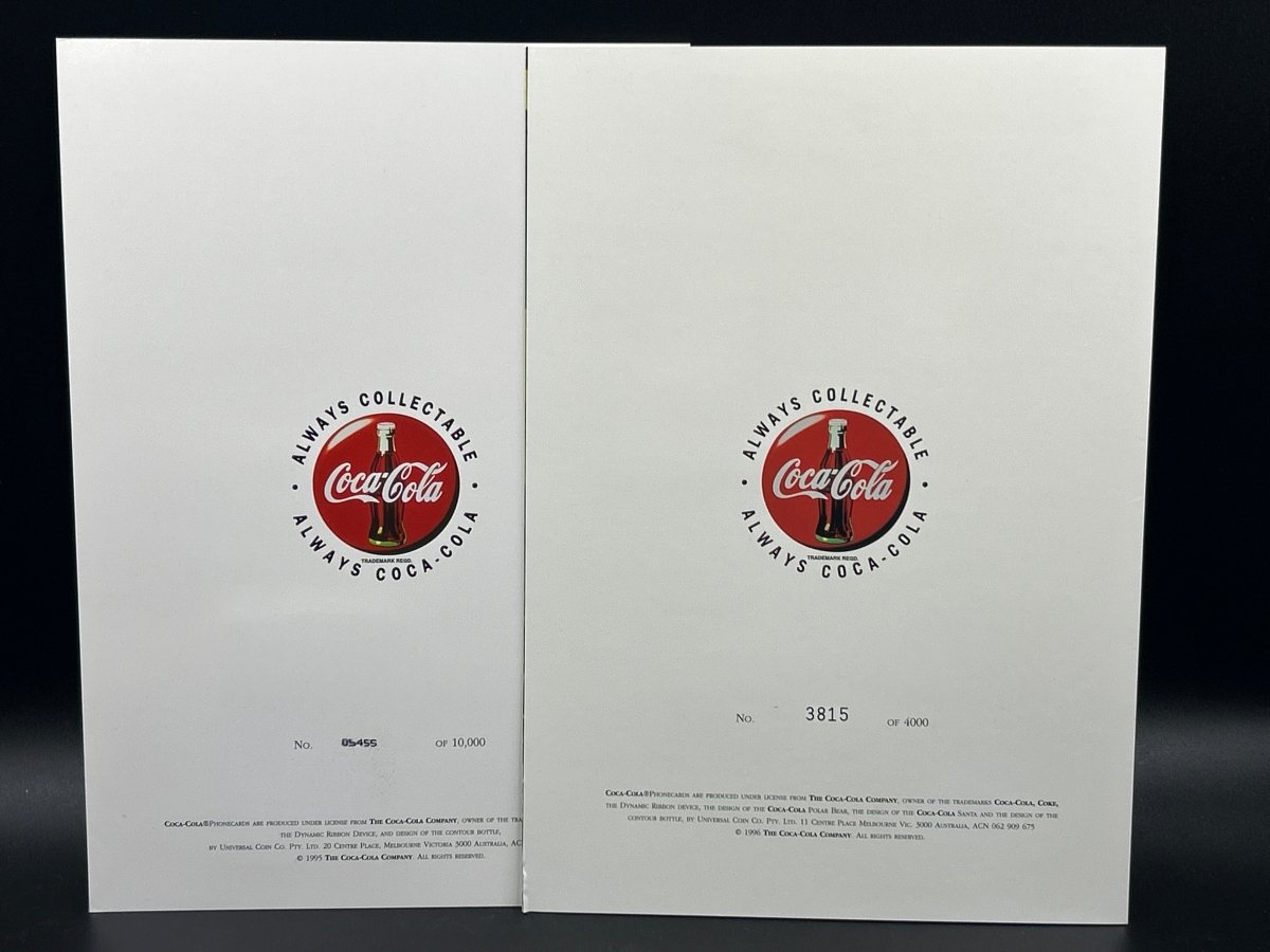 Telstra Coca - Cola “Norman Rockwell Paintings” $5 Phonecards Pair - Mega Cash Sydney